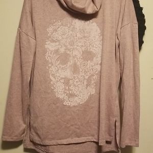 Pink oversize long sleeve shirt